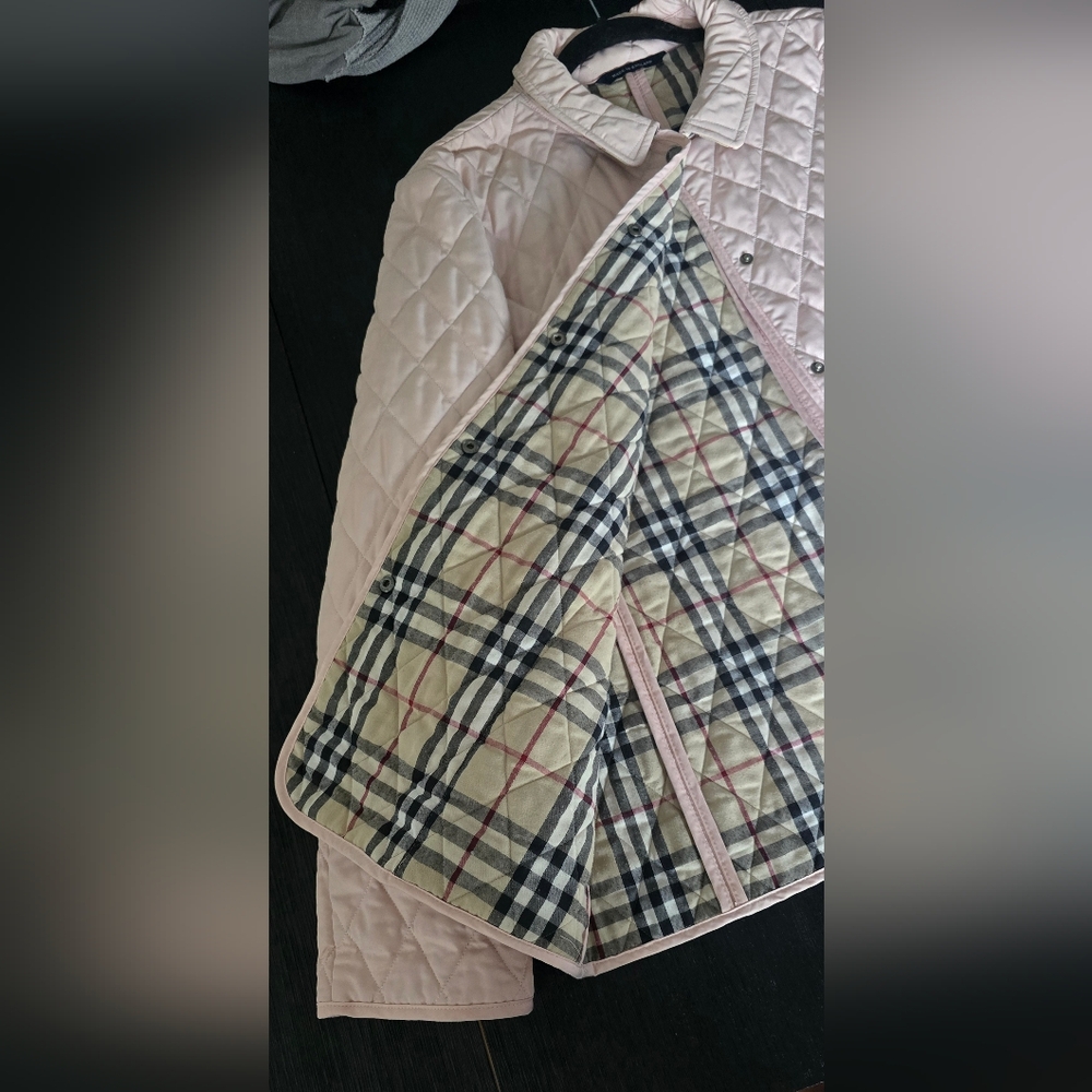 Burberry PINK Nova Check Quilted Jacket - Picture 4 of 14
